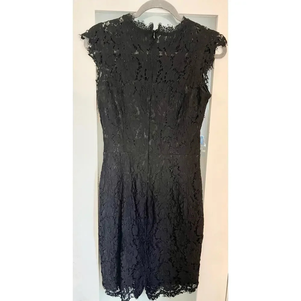 Miusol Women's Floral Lace Slim Evening Cocktail Lined Mini Dress Size Medium - Picture 3 of 14